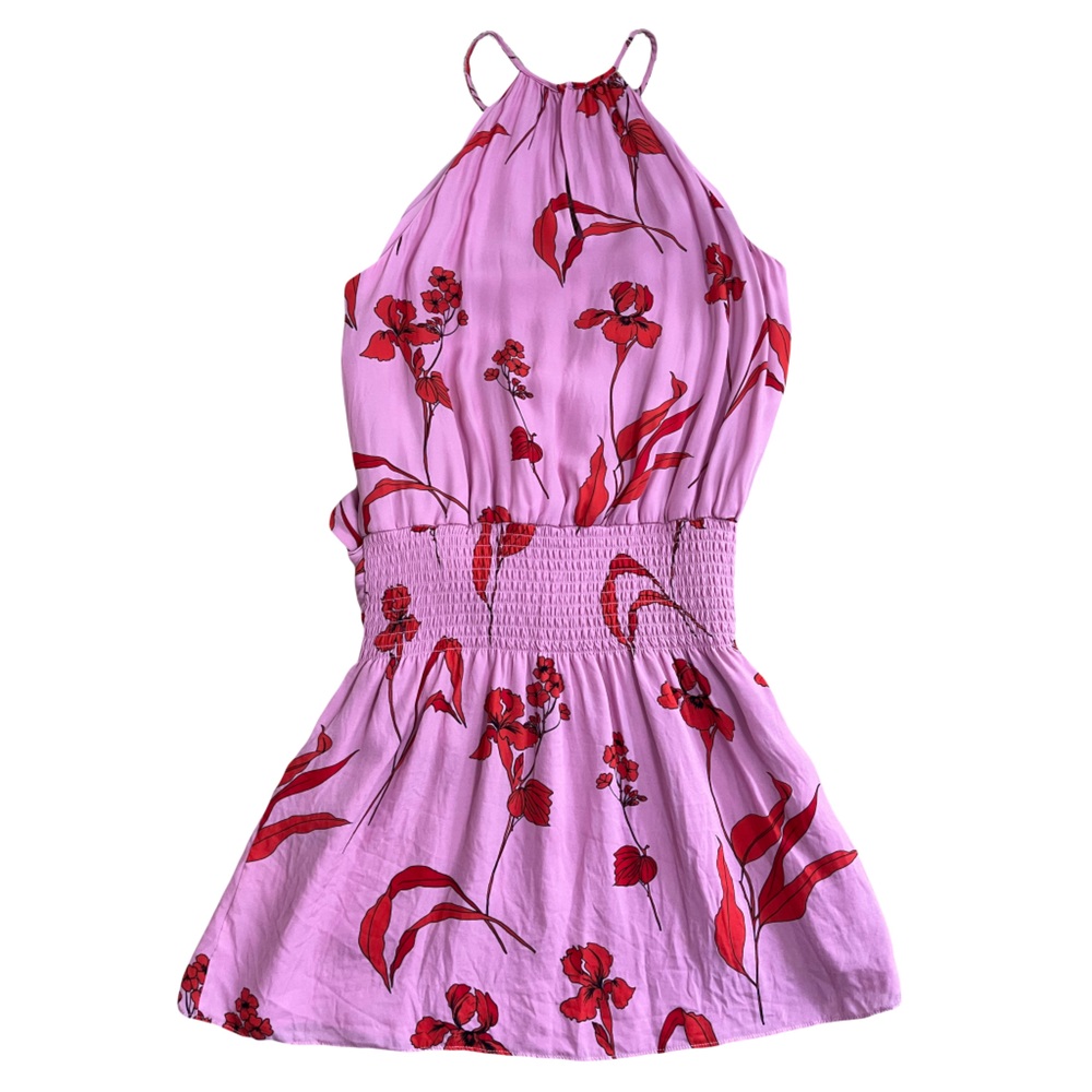 Parker Larissa Floral mini dress halter sleeveless in Maiden Lane XS - Picture 3 of 9